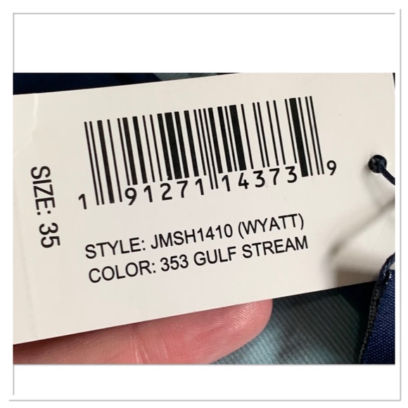 NWT Johnnie-O Wyatt Chino Golf Shorts Blue 35 - Picture 8 of 10